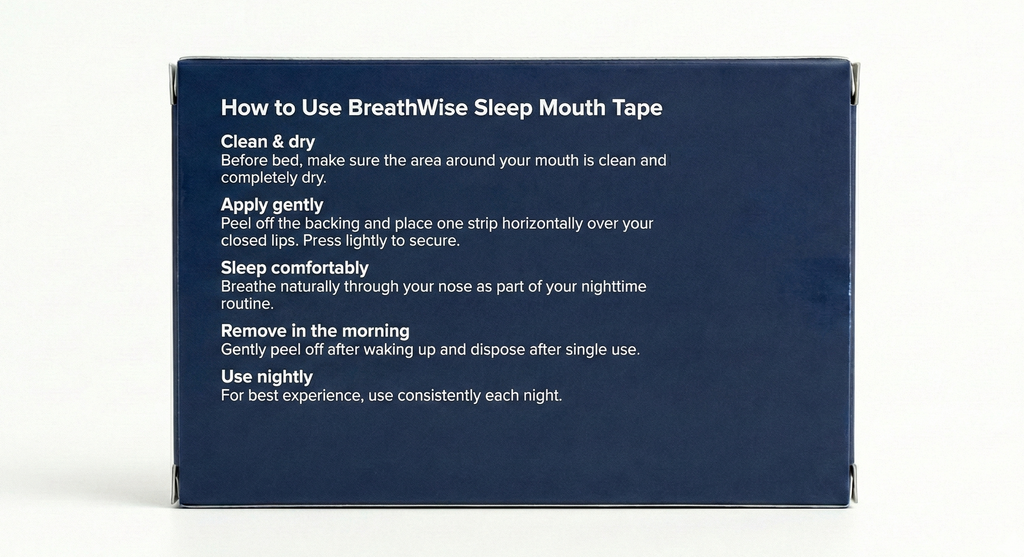 BreathWise Sleep Mouth Tape